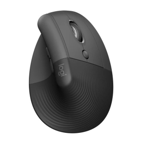 Logitech – Lift Vertical Ergonomic Wireless Mouse with 4 Customizable Buttons