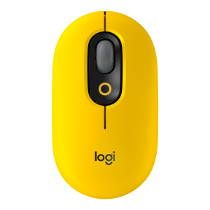 Logitech - POP Mouse Bluetooth Optical Ambidextrous Mouse with Customizable Emojis - Wireless