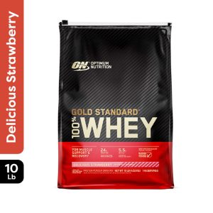 Optimum Nutrition - 100% Gold Standard Whey 10 lb - Strawberry