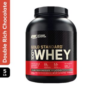 Optimum Nutrition - 100% Gold Standard Whey 5lb - Double Rich Chocolate