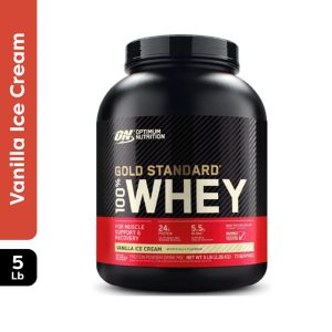 Optimum Nutrition - 100% Gold Standard Whey 5lb - Vanilla Ice Cream