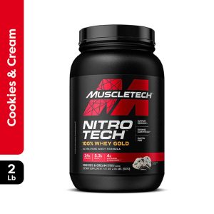 MuscleTech - Nitro Tech Performance Series 100% Whey Gold Bonus 2lb - Cookies & Cream