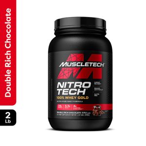 MuscleTech - Nitro Tech Performance Series 100% Whey Gold Bonus 2lb - Double Rich Chocolate