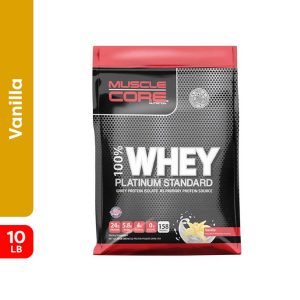 Muscle Core - 100% Whey Platinum Standard 10 LB - Vanilla Flavor