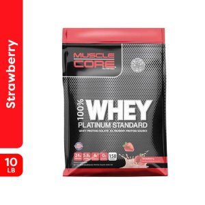 Muscle Core - 100% Whey Platinum Standard 10 LB - Strawberry Flavor