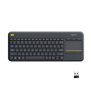 Logitech - K400 Plus TKL Wireless Membrane Keyboard with Built-in Touchpad