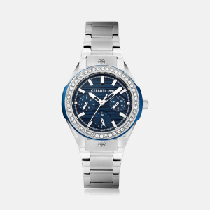 CERRUTI 1881 - 35 mm Stainless Steel Women's Watch - Silver/Blue
