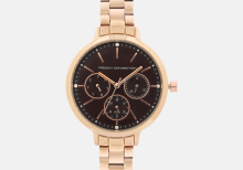FRENCH CONNECTION - 36 mm Stainless Steel Women's Watch - Gold/Brown