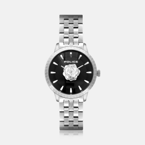 POLICE - 34 mm Stainless Steel Women's Watch - Silver/Black