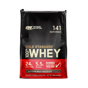 Optimum Nutrition - 100% Gold Standard Whey 10 lb - Extreme Milk Chocolate