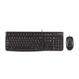 Logitech - MK120 Full-size Wired Membrane Keyboard and Mouse Bundle for Windows with USB Plug-and-Play