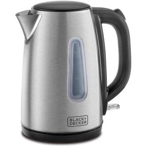 BLACK+DECKER - Cordless Electric Kettle, 1.7 Litres, 2200W, Stainless Steel Body - Silver